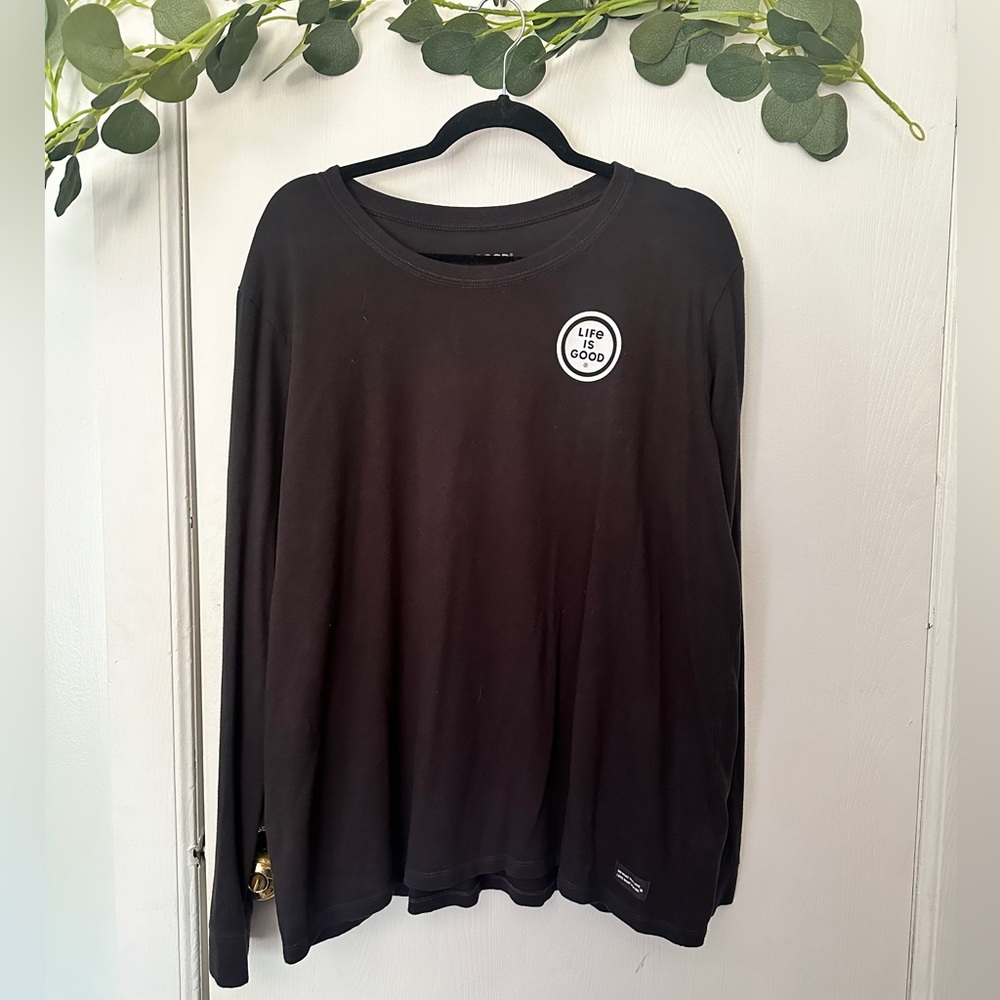 Life Is Good Black Longsleeve Tee